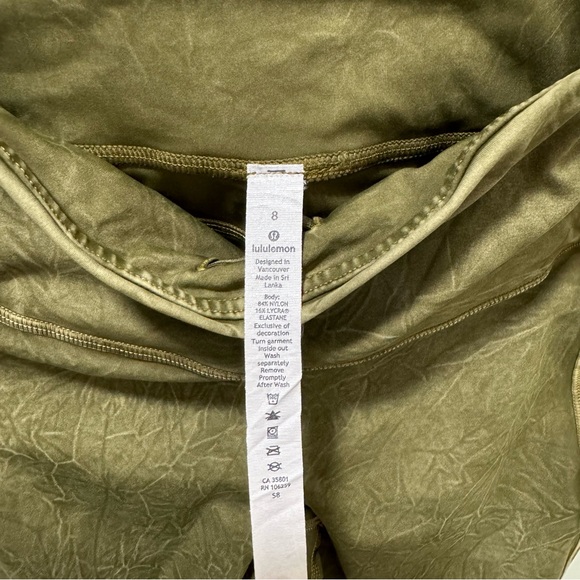 Lululemon Fast and Free High Rise Tight 25” Ice Dye Leggings Women’s Size 8 - Picture 5 of 6